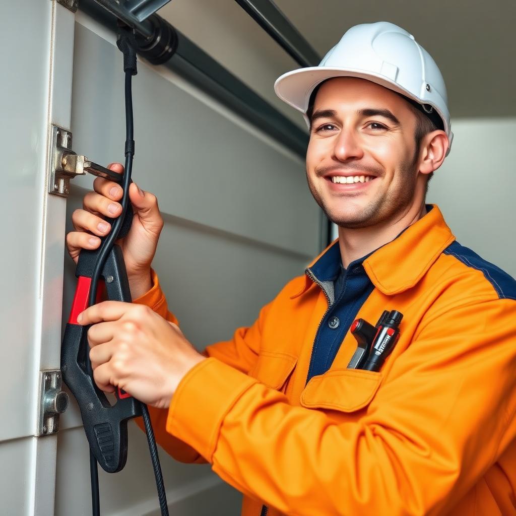 Old Fort Garage Doors professional technician at work